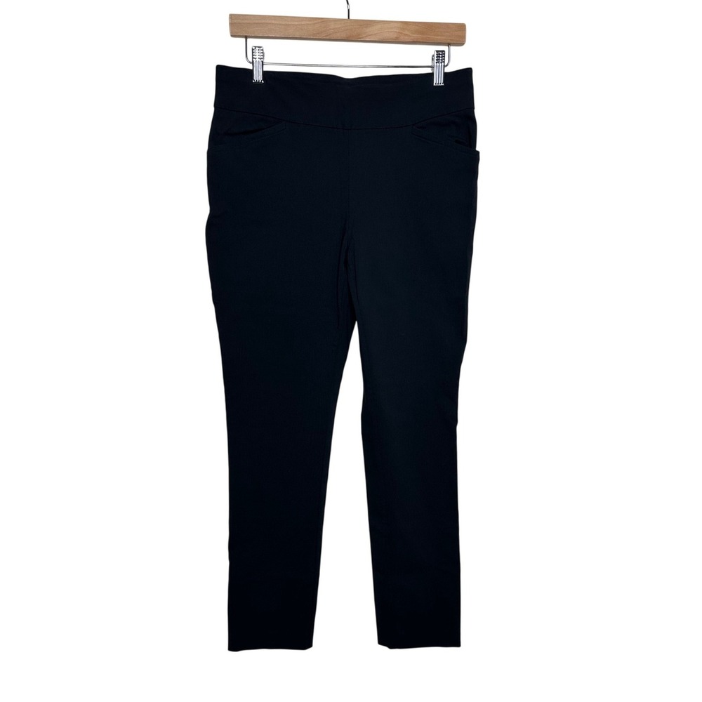 Chico's Perfect Stretch Elastic Waist Trouser Pants size 0.5(US Small) Black